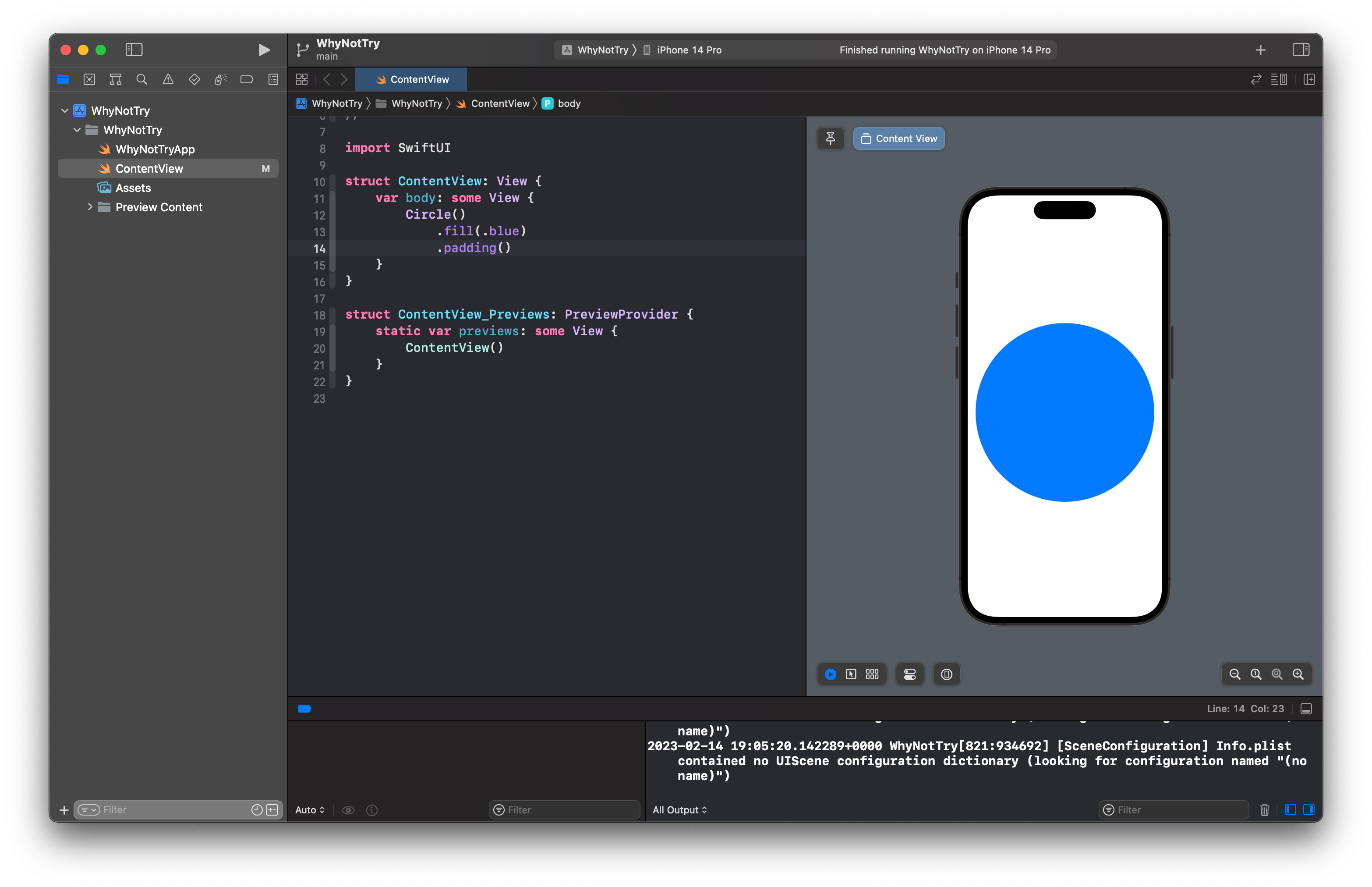 SwiftUI Circle with Color and Padding